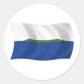 Navassa Island Flaggenaufkleber Runder Aufkleber (Vorderseite)