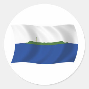 Navassa Island Flaggenaufkleber Runder Aufkleber