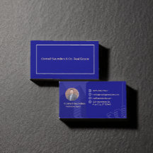 Nave Blue Minimalistisch Real Anwesen Agent