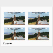 Navesink Twin Lights, New Jersey Stickers (Blatt)