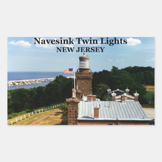 Navesink Twin Lights, New Jersey Stickers (Vorderseite)