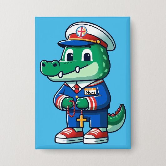 NAVI the Gator pin Button (Vorderseite)