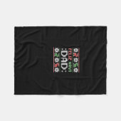 Navi Vater Navidad Funny Christmas Ugly Sweater Fa Fleecedecke (Vorderseite (Horizontal))