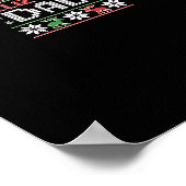 Navi Vater Navidad Funny Christmas Ugly Sweater Fa Poster (Ecke)