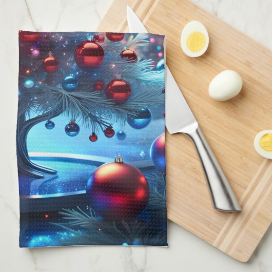 navidad 1 - 002 geschirrtuch (Viertel Falte)