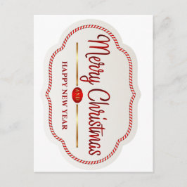 Navidad alegre postkarte