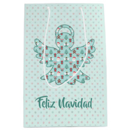 Navidad Angel Cutout Mittlere Geschenktüte