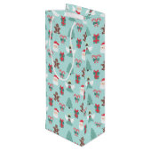 Navidad Angel Geschenktüte Für Weinflaschen (Rückseite Schrägansicht)