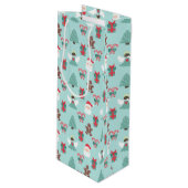 Navidad Angel Geschenktüte Für Weinflaschen (Vorderseite Schrägansicht)