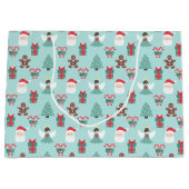 Navidad Angel Große Geschenktüte (Vorderseite)