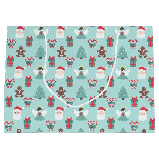 Navidad Angel Große Geschenktüte (Vorderseite)