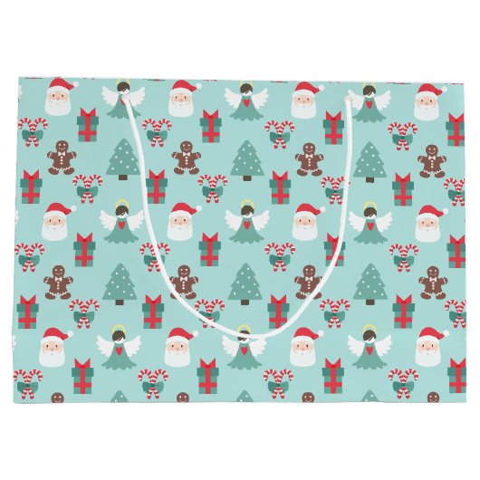 Navidad Angel Große Geschenktüte (Rückseite)