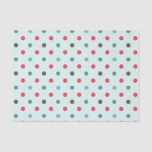 Navidad Angel Polka Dots Seidenpapier (Vorderseite)