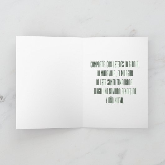 Navidad Blessings Feiertagskarte (Innenseite)