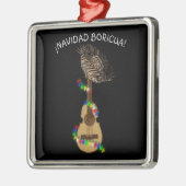 Navidad Boricua Cuatro Puertorriqueno Ornament Aus Metall (Links)