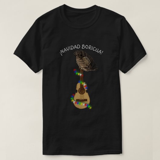 Navidad Boricua Puerto Rican Cuatro T-Shirt (Design vorne)