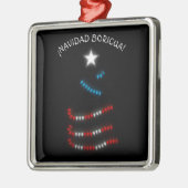 Navidad Boricua Puerto Rico Merry Xmas Ornament Aus Metall (Links)