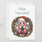 Navidad Feliz Feiertagskarte (Vorderseite)
