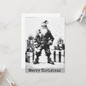 Navidad Punk (Santa gris). Karte (Vorderseite/Rückseite Beispiel)