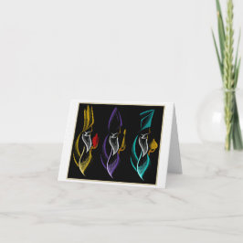 Navidad Reyes Magos estilo bordado Feiertagskarte