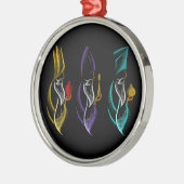 Navidad Reyes Magos estilo bordado Ornament Aus Metall (Links)