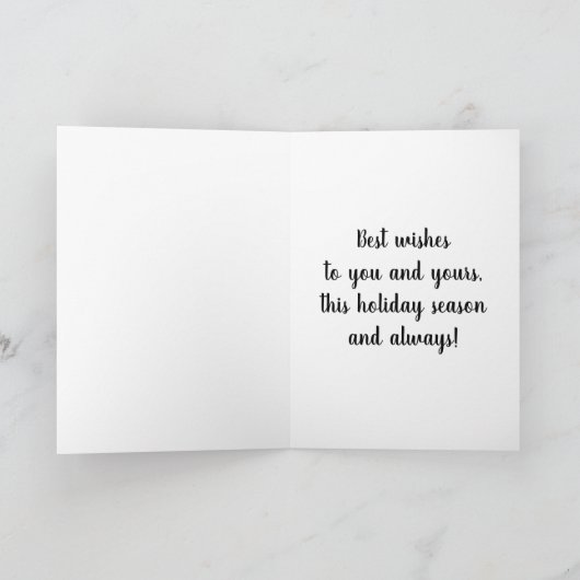 Navidad Ugly Sweater Pattern Weihnachten Karte (Innenseite)