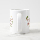 Navidad y Año Nuevo ✨ | Festive Botanical Design Jumbo-Tasse (Rückseite)