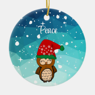 Navidades Kawaii Glück Keramik Ornament