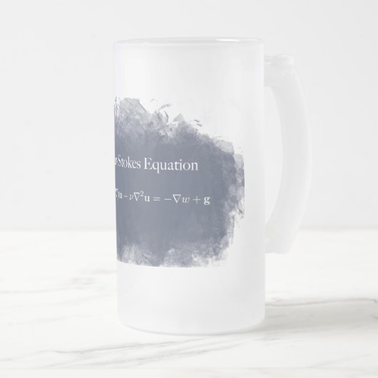 Navier schürt Gleichungs-Mathe-u. Mattglas Bierglas (VorderseiteRechts)