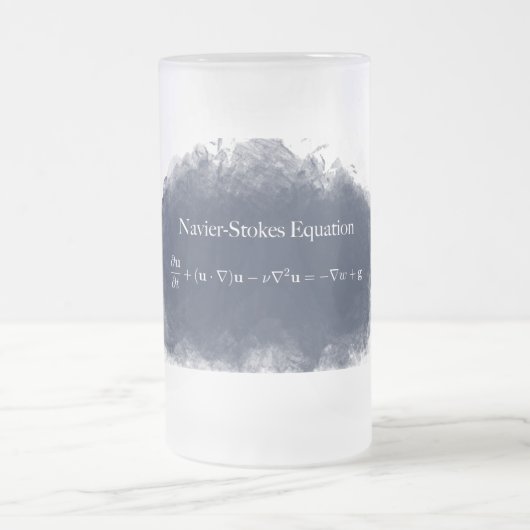 Navier schürt Gleichungs-Mathe-u. Mattglas Bierglas (Mittel)