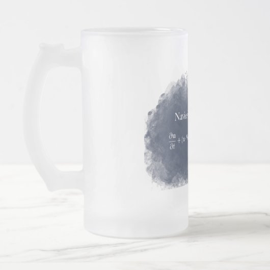 Navier schürt Gleichungs-Mathe-u. Mattglas Bierglas (Links)