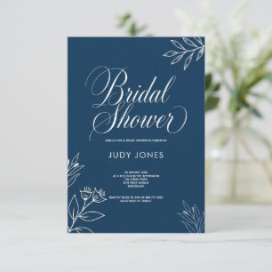 NAVIER VINTAGE-KALIGRAFIE KLASSISCHE BRIDGE-SHOWER SAVE THE DATE