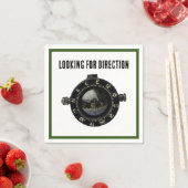 Navigation Adventure im militärischen Kompass Serviette (Beispiel)