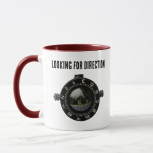 Navigation Adventure im militärischen Kompass Tasse