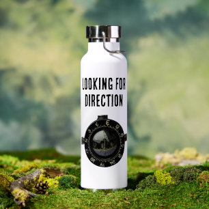 Navigation Adventure im militärischen Kompass Trinkflasche