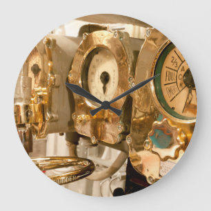 Navigational Gauges and Instruments on Submarine Große Wanduhr