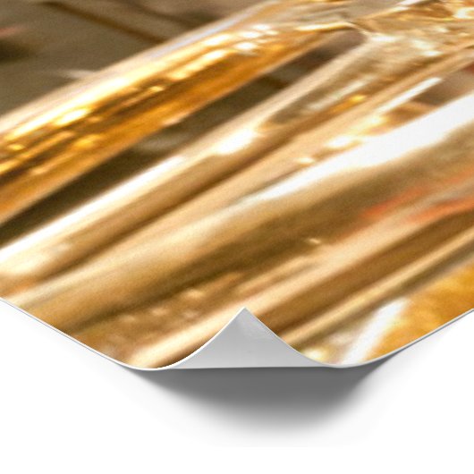 Navigational Gauges and Instruments on Submarine Poster (Ecke)