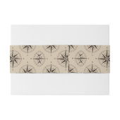 Navigations-Kompass-Muster Einladungsbanderole (Rückseitenbeispiel)