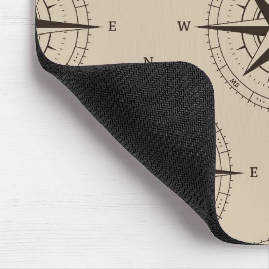 Navigations-Kompass-Muster Mousepad (Ecke)