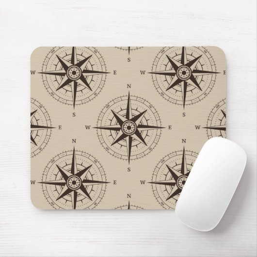 Navigations-Kompass-Muster Mousepad (Mit Mouse)