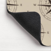 Navigationskompassmuster Mousepad (Ecke)