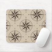 Navigationskompassmuster Mousepad (Mit Mouse)