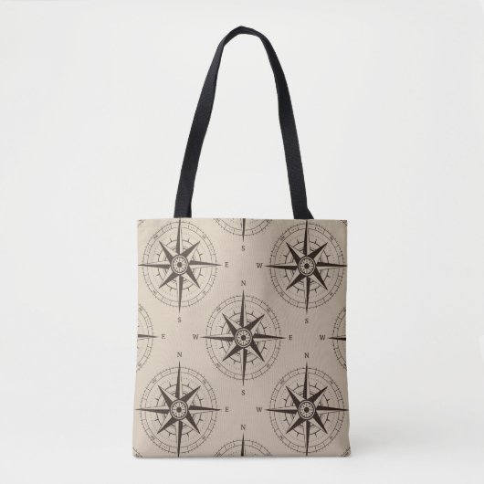 Navigationskompassmuster Tasche (Vorderseite)