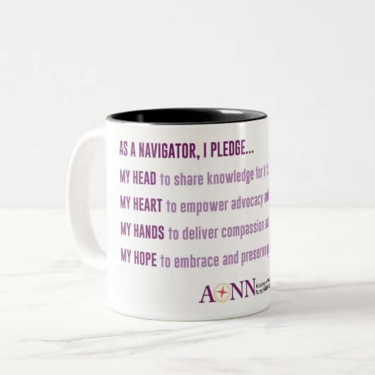 Navigator-Bürgschafts-Tasse Zweifarbige Tasse (Vorderseite Links)