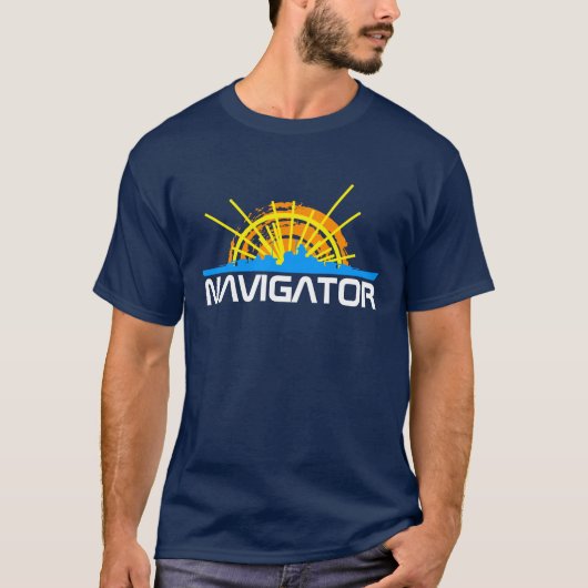 Navigator einzigartig schön anpassbar T-Shirt (Vorderseite)