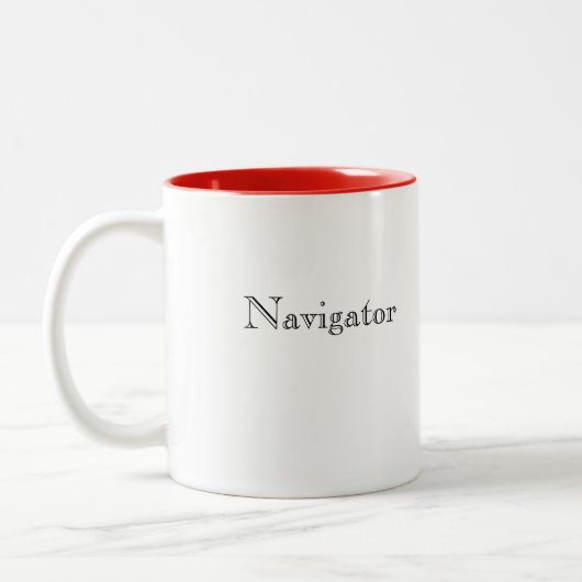 Navigator Zweifarbige Tasse (Links)