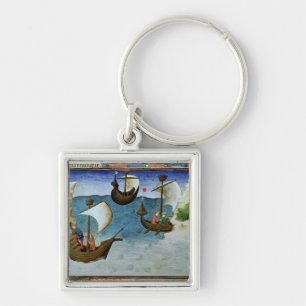 Navigatoren, die einen Astrolabe verwenden Schlüsselanhänger