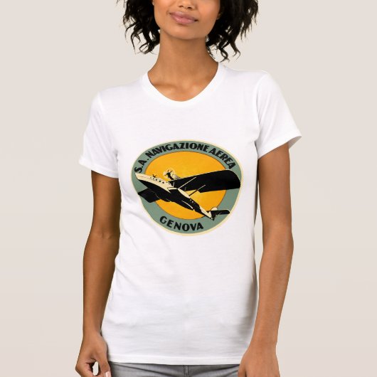 Navigazione Aerea ~ Genua T-Shirt (Vorderseite)