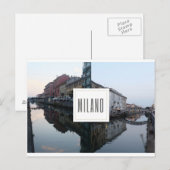 Navigli, Milán Postkarte (Vorne/Hinten)