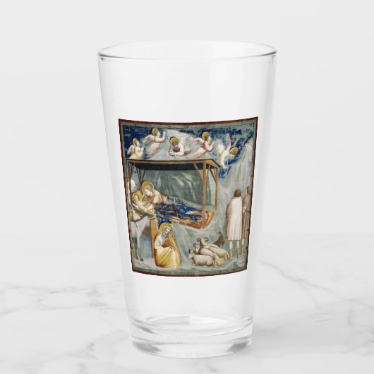 Navitity (Geburt Jesu Christi) (von Giotto) Glas (Vorderseite)